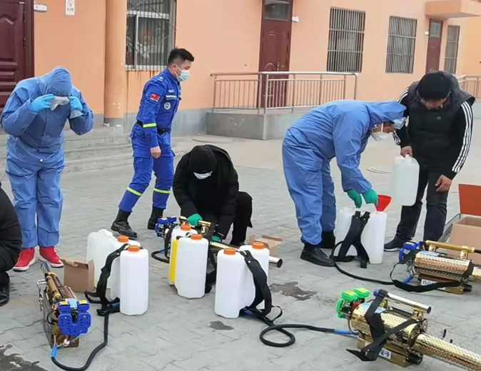 助力校園疫情防控  榆林藍(lán)天救援在行動