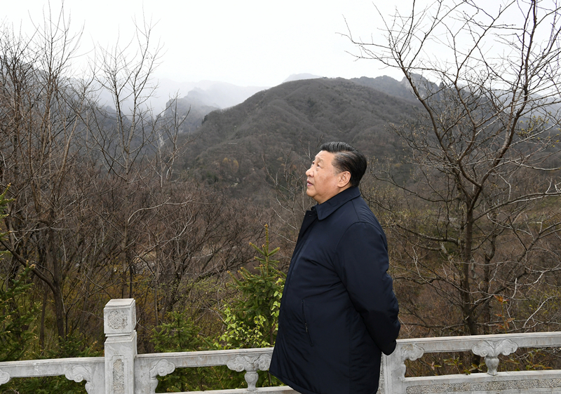 2020年4月20日，習(xí)近平在陜西秦嶺牛背梁國(guó)家級(jí)自然保護(hù)區(qū)，了解秦嶺生態(tài)保護(hù)工作情況。